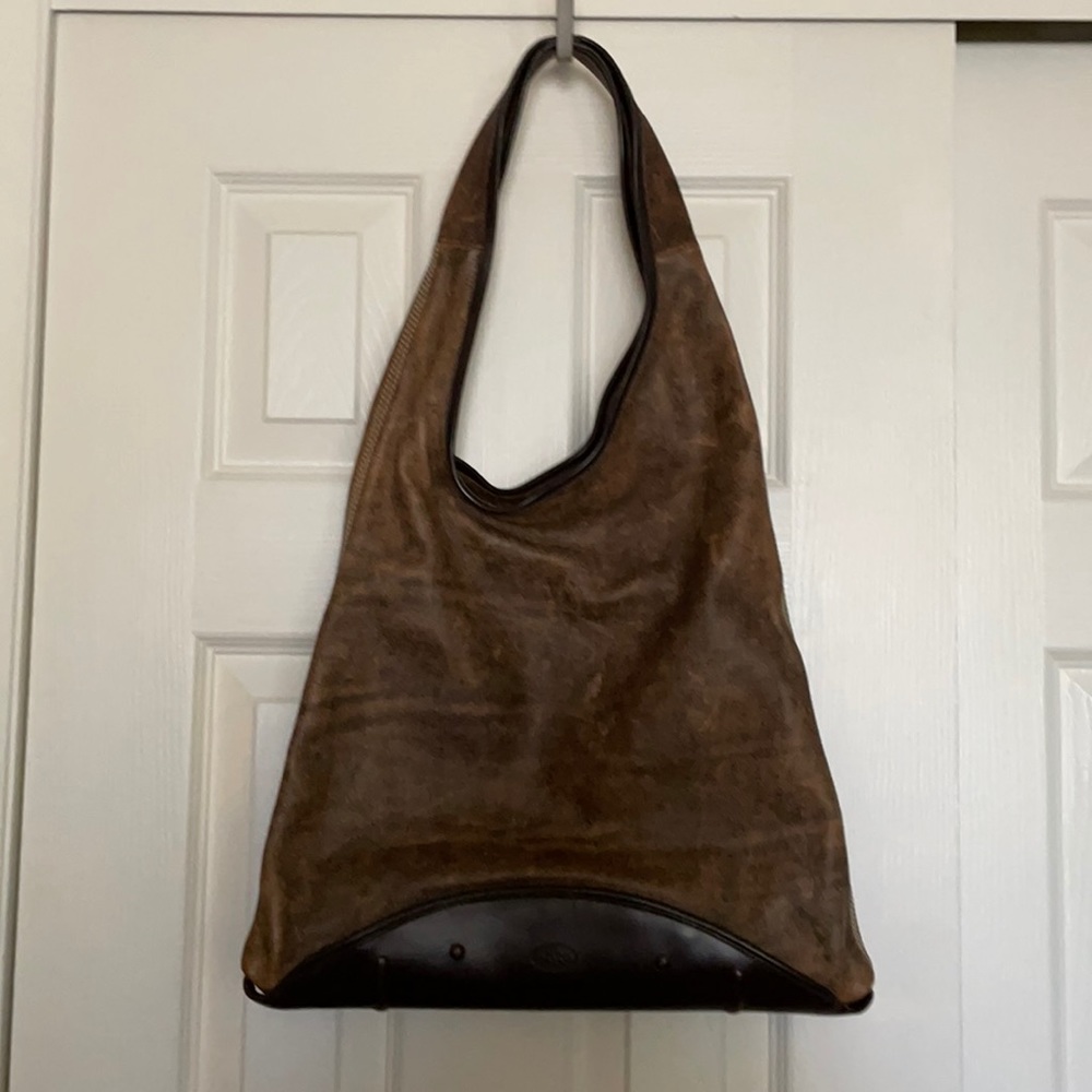 Handmade Leather Hobo Bag
